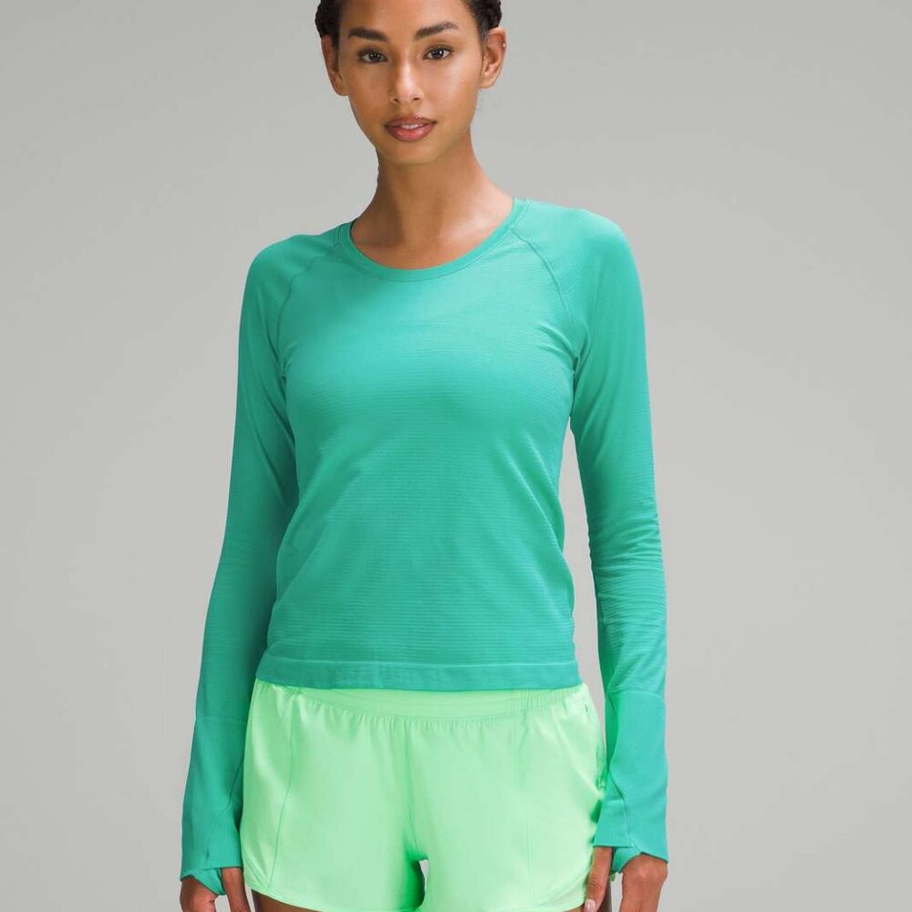 NWT Lululemon Swiftly Race Length in Kelly Green